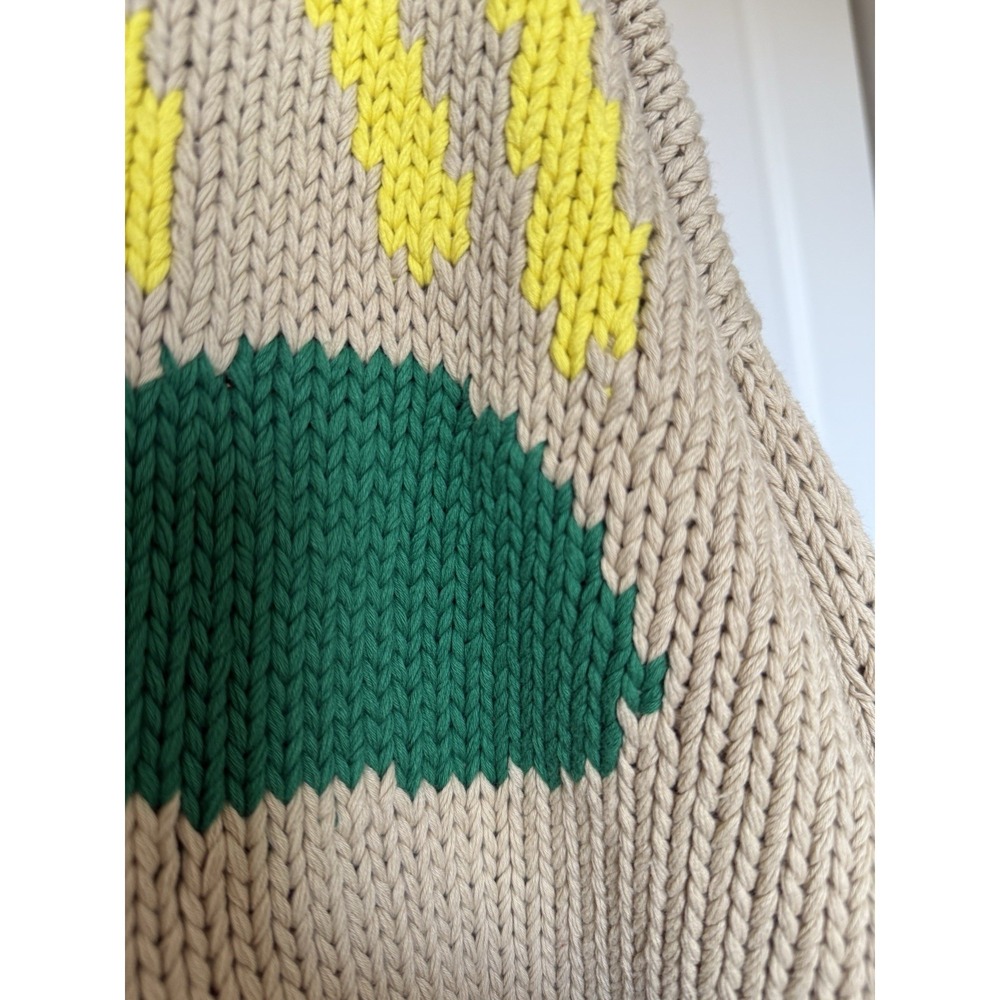 Slow Love Feel Good Hand Knit Jumpers Sweater Size M/L Beige - Picture 6 of 9